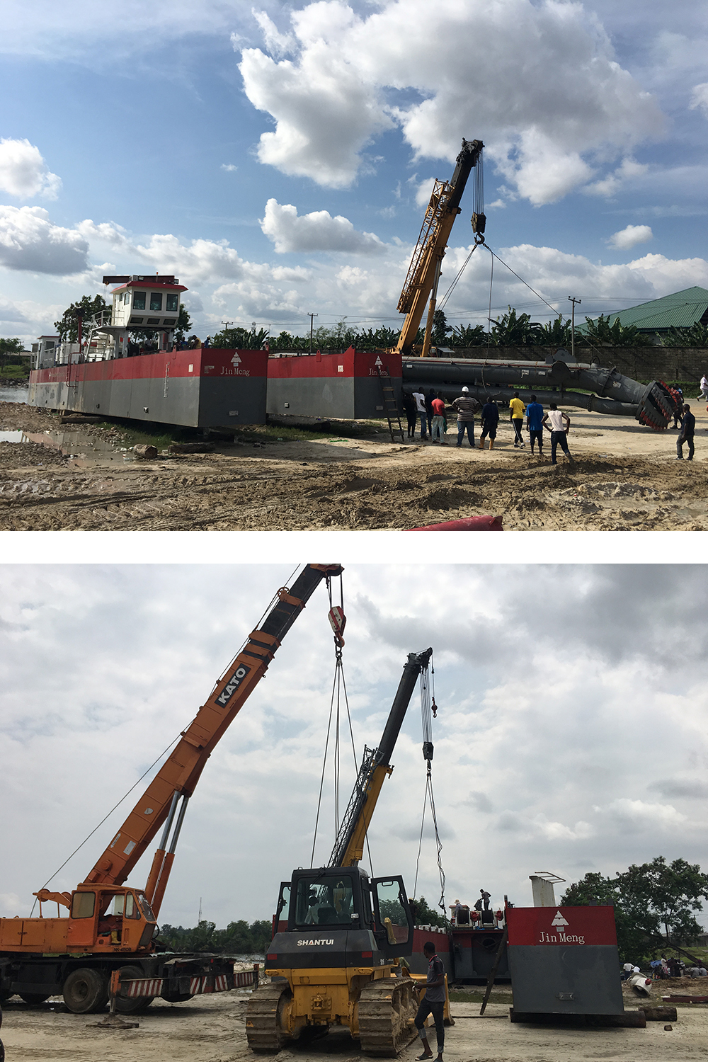 Dredger installation and assembly