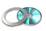 round metal CD case with clear window