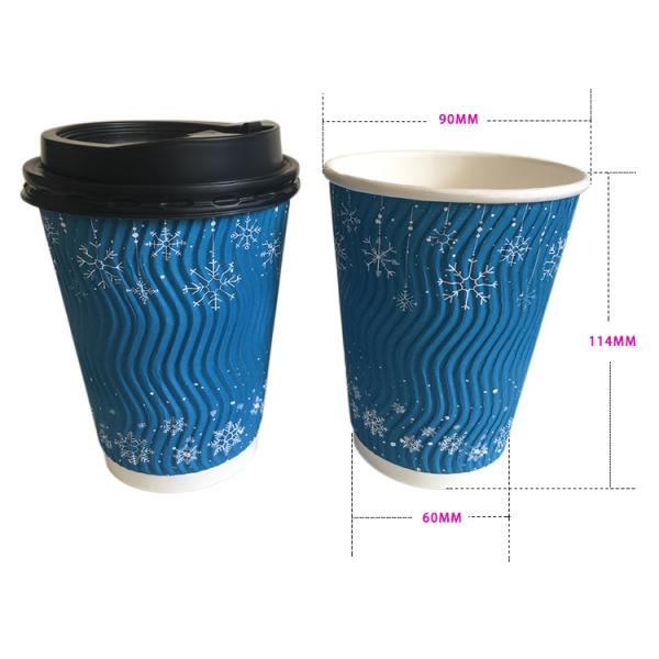 Disposable single wall Paper Cups with Dome Lids for ice Beverages