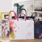 Fashion Logo Printed Laminated Non Woven Carry Bags , Non Woven Shopping Bag