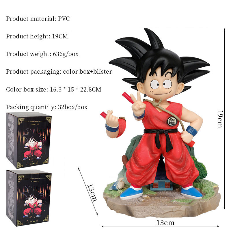 Interactive Action Figures Heroes GOKU Training Outfit Model Decoration for Unisex