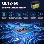 60Ah 12V LiFePO4 Battery Lithium Iron Battery For Home Energy Storage Solar