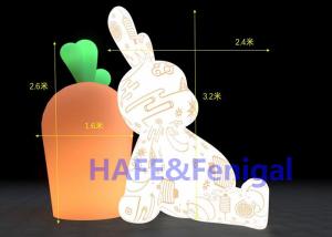 China Inflatable Advertising Balloon Decorated Rabbits 220V 3200k wholesale