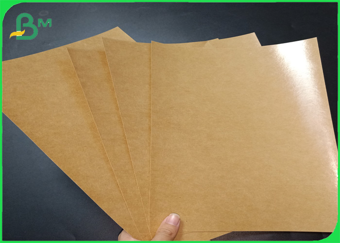  Waterproof PE Coating Brown Kraft Paper For Food Packaging Box 