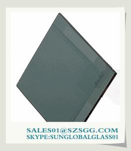 China 5.5mm 6mm blue grey tinted float Glass wholesale
