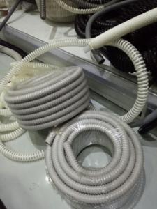 China Grey Flexible PVC Reinforced Tube , PVC Reinforced Tubing For Telcom Cable wholesale