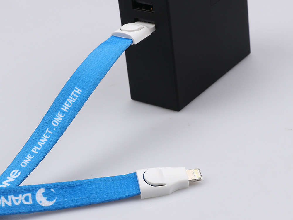 Multifunction USB Extension Cable With ABS Polyester Braided Lanyard I8 IPX