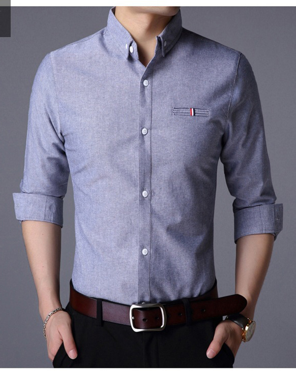 Vintage Custom Cotton All Over Print Plus Size Casual Long Sleeve Men's Oversized Shirt