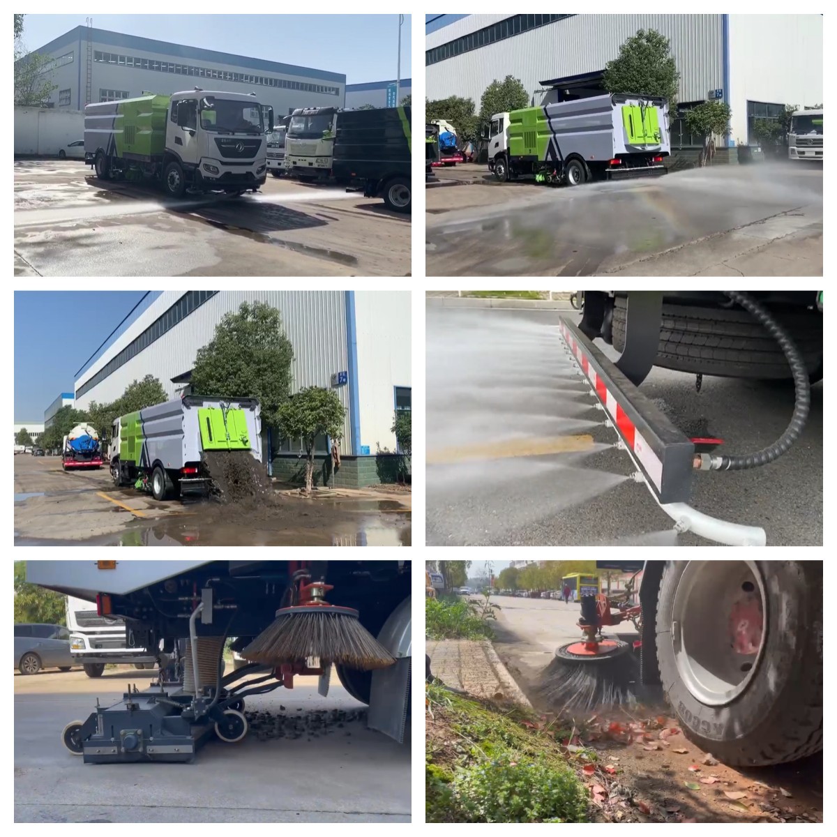 10cbm Wet And Dry Road Sweeper Truck High Pressure High Performance