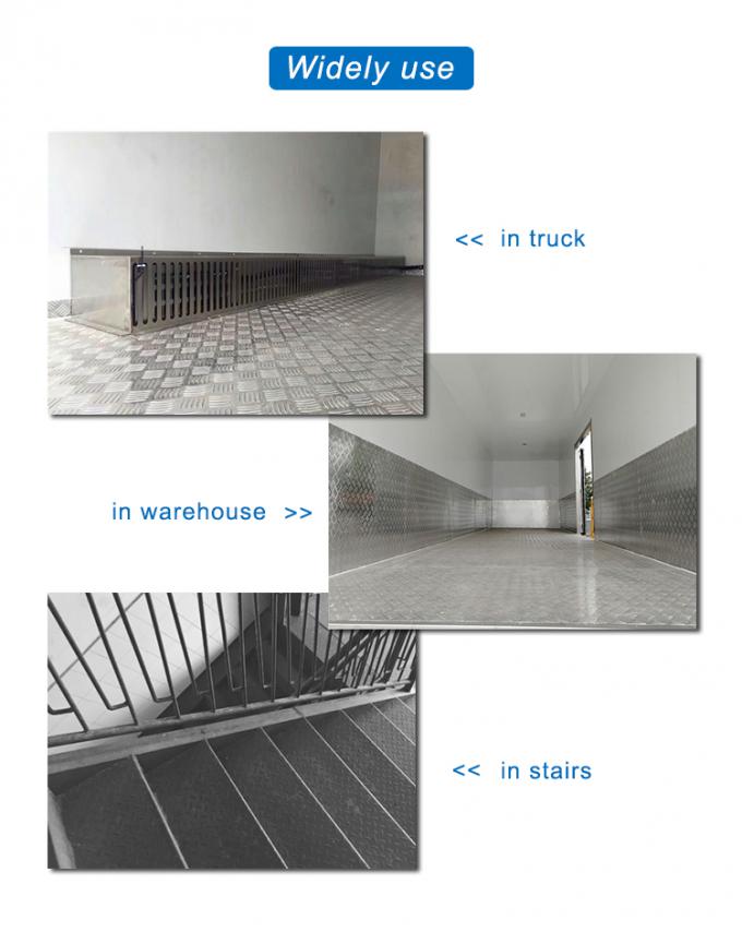 Embossed Aluminium Diamond Sheet 1060 3003 5052 5754 Tread Aluminum Checker Plate