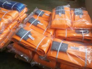 China Endless Type Flat Lifting Slings , Polyester Round Sling Wll 12000kg wholesale