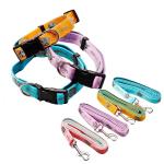 Soft Universal Harness Leash Set Custom Luxury Leather Dog Collars