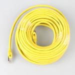 Yellow Outdoor Cat7 SSTP Cable , Practical 26AWG LSZH Patch Cord
