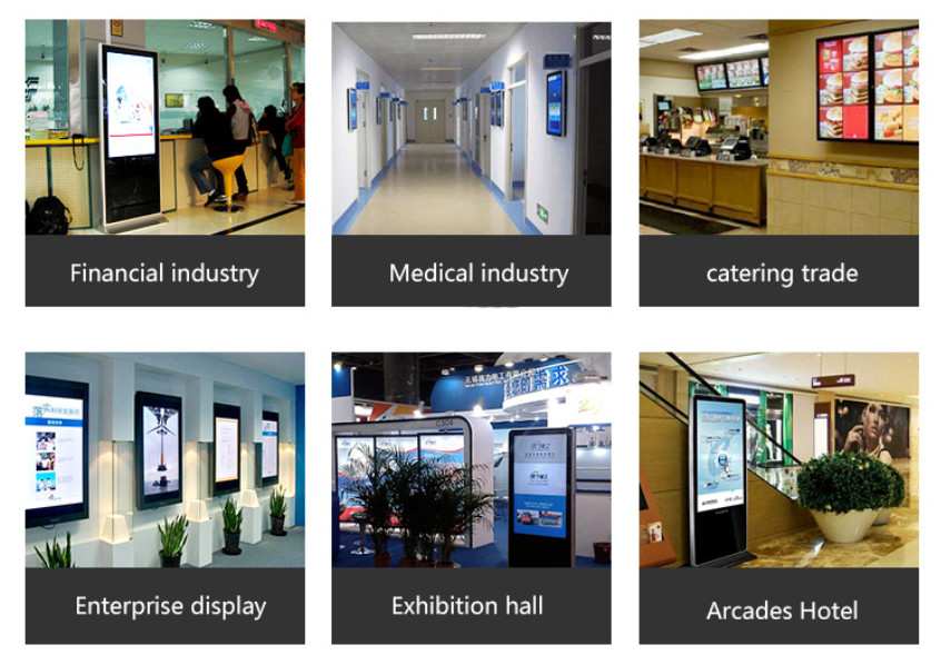 55'' 65'' Floor Standing Digital Signage Open Source Network For Advertising Promotion