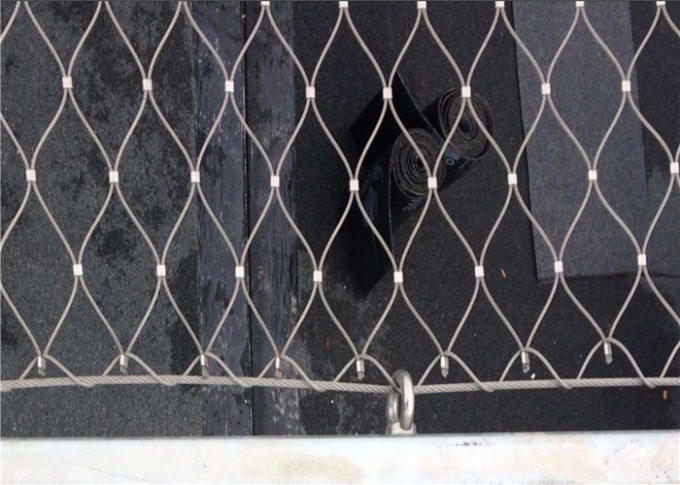 Diamond Flexible Architectural Cable Mesh Animal Enclosures Good Performance