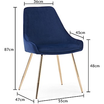 Iso 9001 120cm Round Marble Effect Dining Table With Fern Velvet Chairs Blue