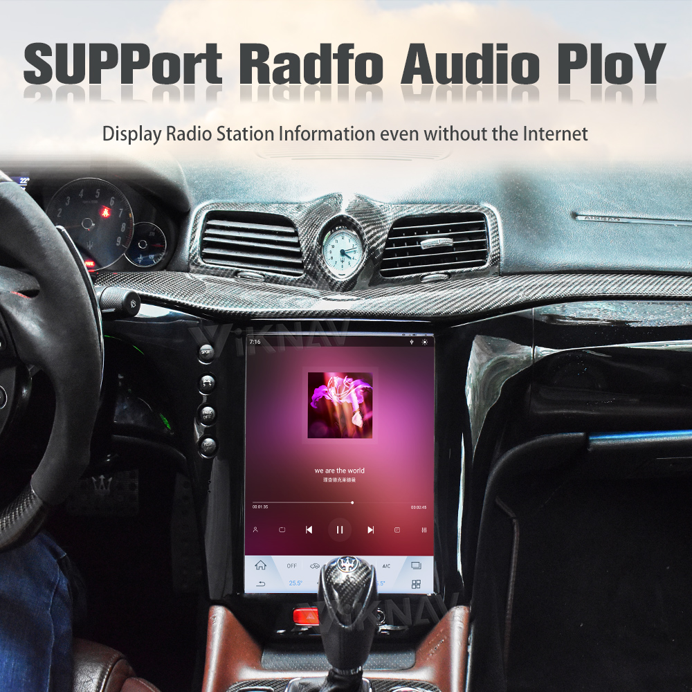 Android 11 13.6'' Touch Screen Car Radio For Maserati GT GC GranTurismo 2007-2017