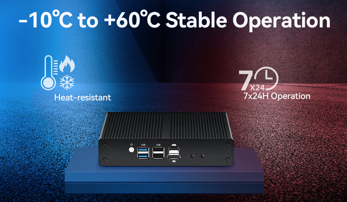 Intel Alder Lake N N100 Mini Firewall PC Four 2.5G Ethernet Mini Network Server