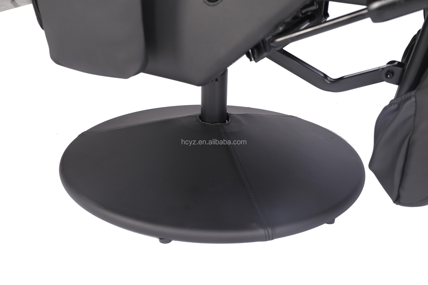 Luxury Black/Blue Racing Style Gaming Sofa with Cup Holder LED Lighting and Footrest