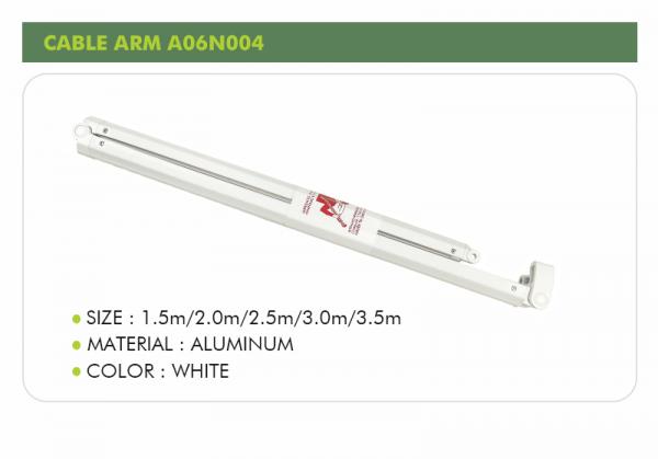 Awning telescopic arm, outdoor telescopic awning arm with LED