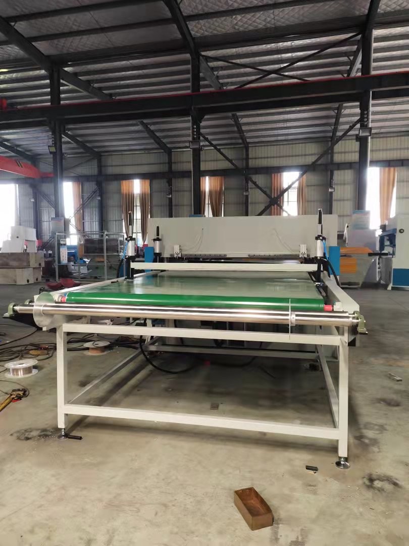 Conveyor Belt Hydraulic Cutting Press Machine With Double Feeding System