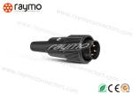 Black 2 – 24 Contacts Male Speaker Connectors PA66 Shell Solder Termination