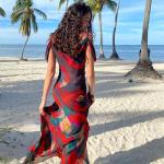 Sling High Waist Women's Beachwear Dresses