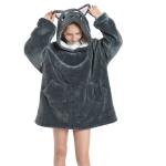 Fashionable Comfortable Childrens Hooded Pajamas Wearable Blanket Hoodie