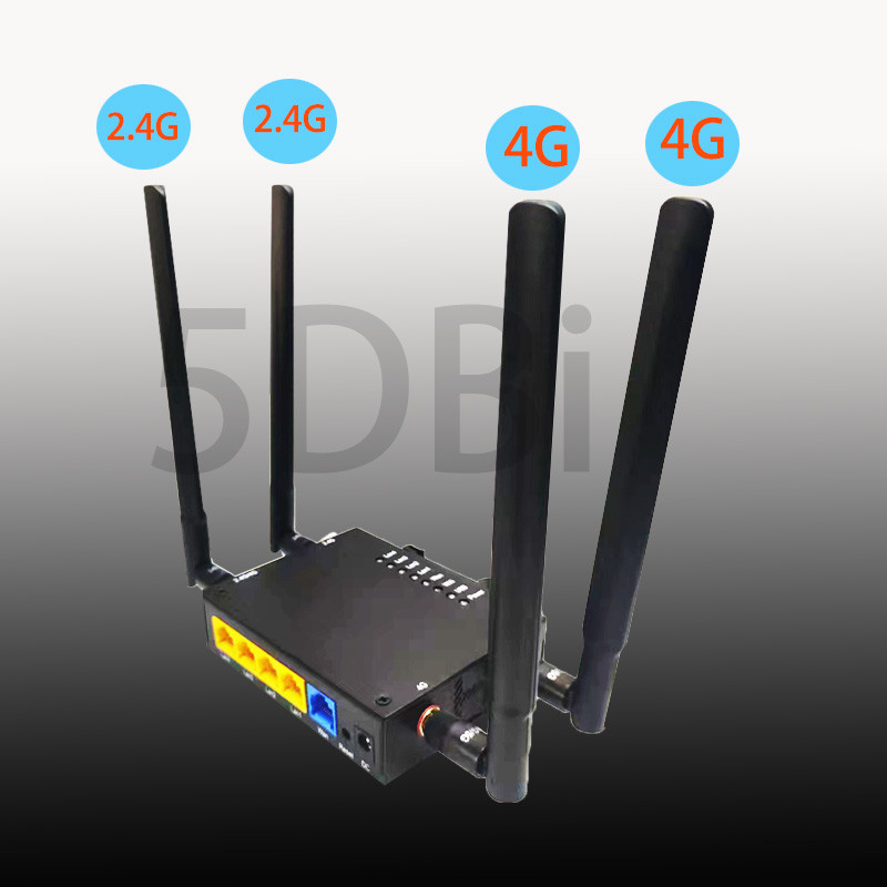 300Mbps 4g Lte Router Black Iron Shell 4g Wifi Router For Home