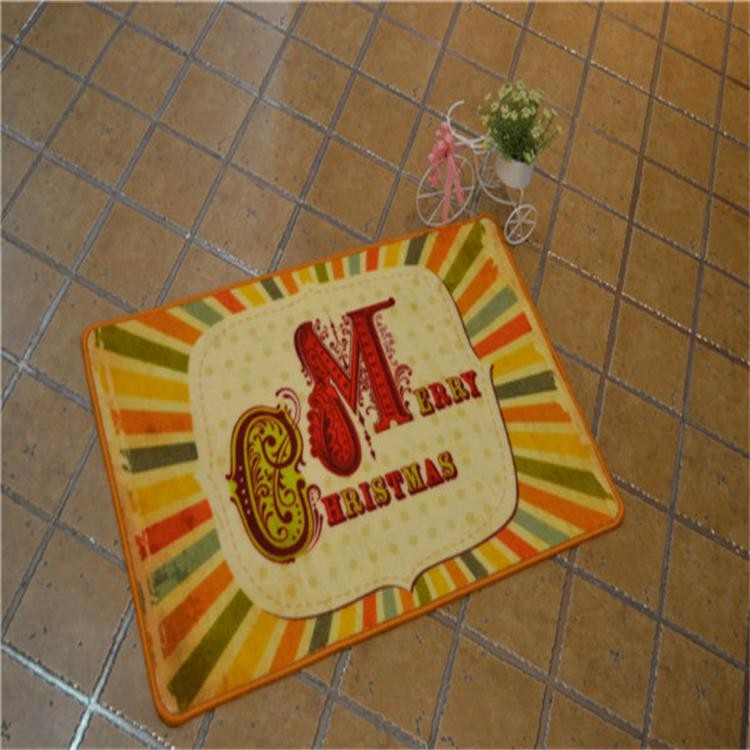 2016 new cartoon Christmas tree design kids play rug mat