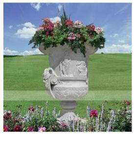 China Garden New Design White Stone Planter wholesale