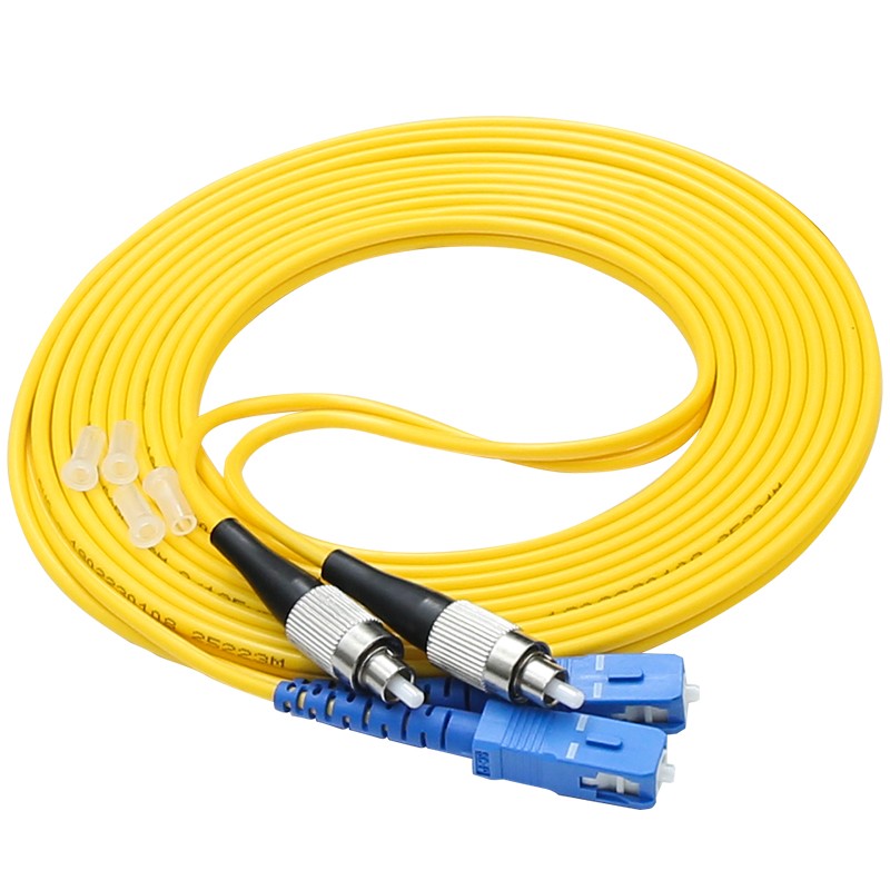 Durability Upc Sm Dx Fc Sc Patch Cord , Fiber Optic Ethernet Cable 3 Meter