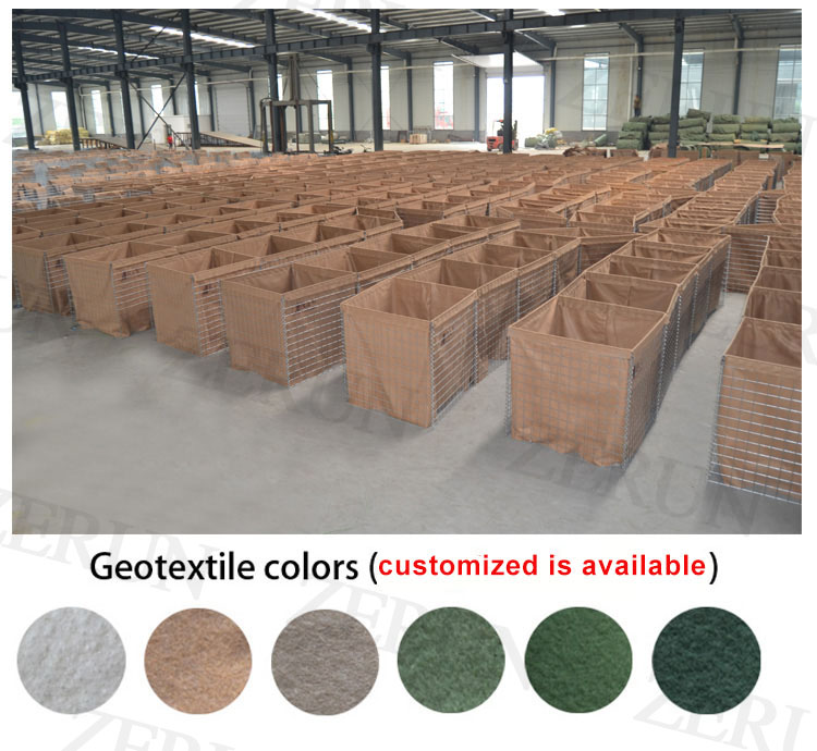 Defensive Container Barrier/Welded Hot Dipped Galvanized Explosion-proof Wall/Wire Mesh Gabion Explosion Proof Wall