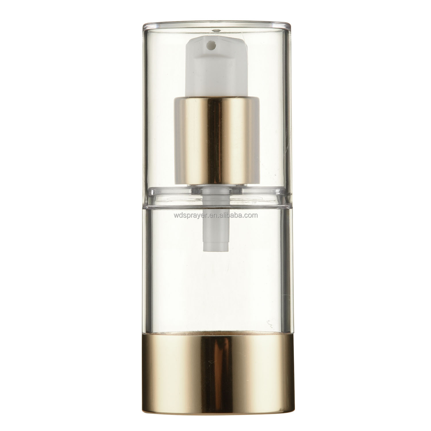 50ml/40ml/30ml/20ml Airless Cosmetic Bottles Oval Shape Screen Printing Pump Sprayer