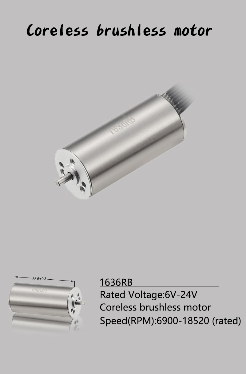 Faradyi Coreless Brushless Motor D16*L36mm 6V 12V 24V High Quality For Robotic Arm and Robotic Cart