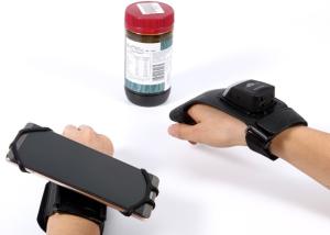 China 2D Logistics Warehouse Barcode Scanner Wireless Barcode Reader With Glove wholesale