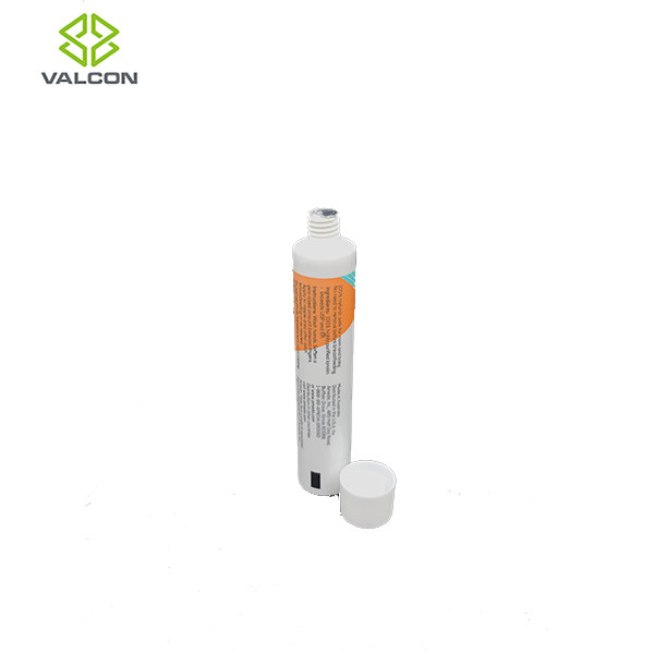 PP Empty Cosmetic Tubes , Glossy White Tube Packaging ISO Certification