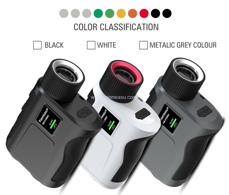 kaemeasu 1000m Laser Rangefinder Rechargeable LCD Display Golf Range Finder With Magnetic Adsorption H1000H