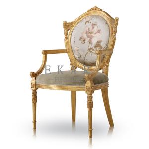 China Antique Accent Wooden Armchair Royalty Living Room Leisure Arm Chair wholesale