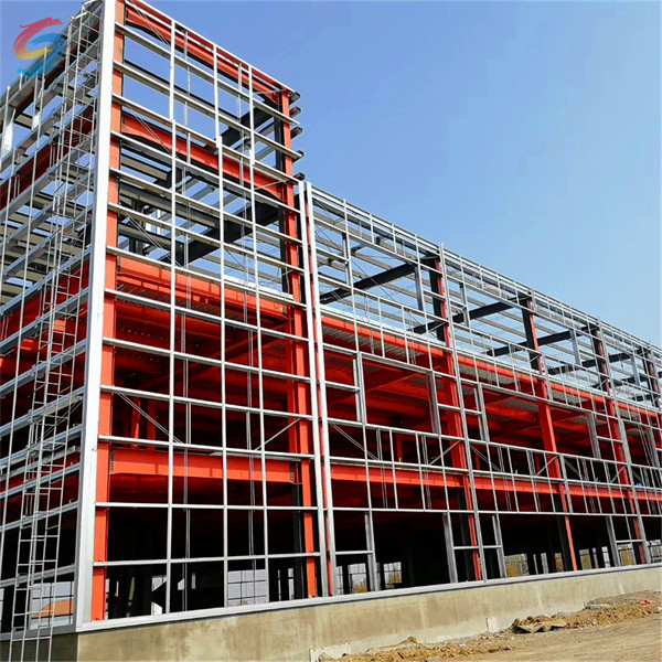 Customized Prefabricated Steel Office Building With KFC Door/ Steel Door/ PVC Door