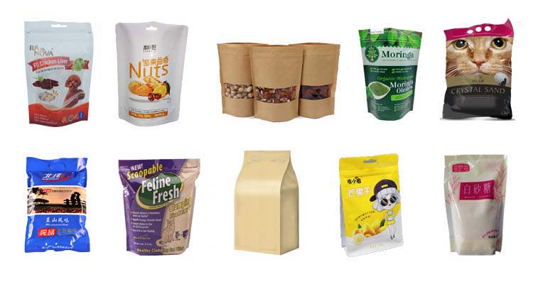 Snack Food Stand Up Zip Lock Packing Machine Full Automatic