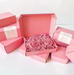 Custom Logo Printing Cardboard Shipping Mailer Box Pink Cosmetics Mailing