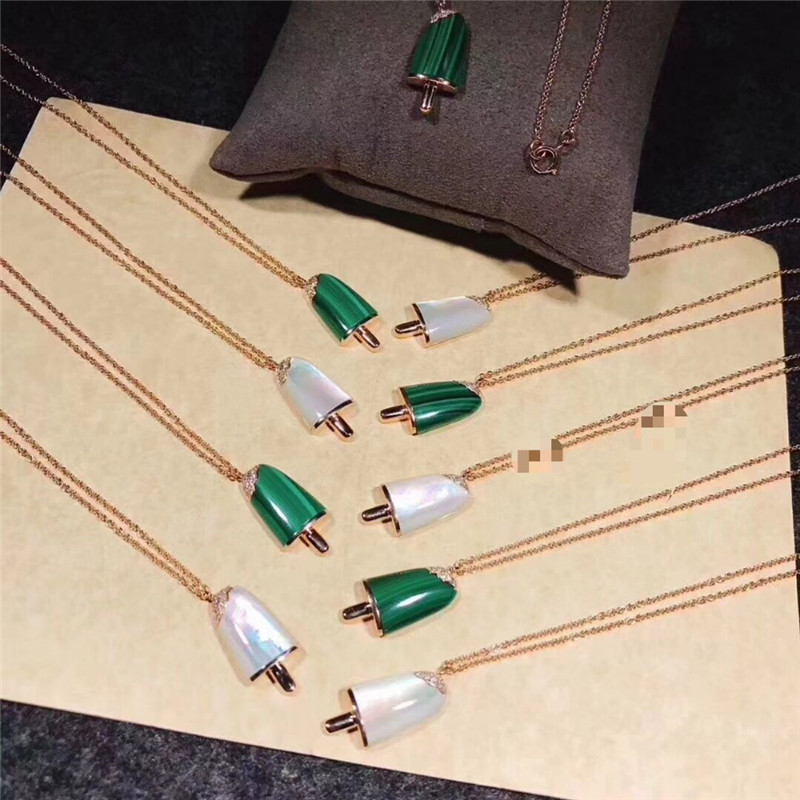 C Ice cream Necklace 18k gold white gold yellow gold rose gold diamond earring Jewelry factory in Shenzhen, China