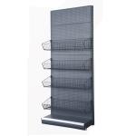Metal Free Standing Pegboard Display Supermarket For Snacks