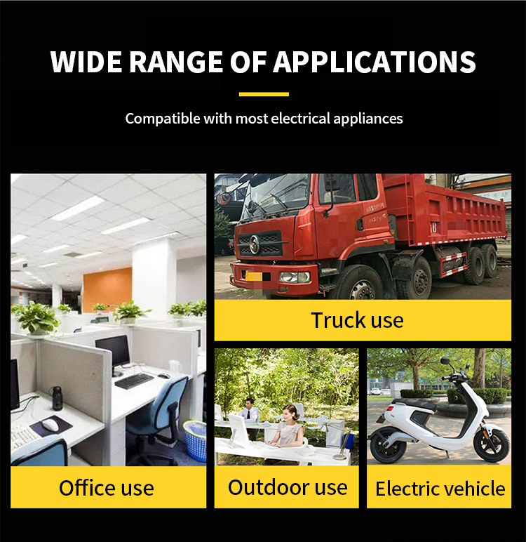1000W 220V Home Car LCD Screen High Power Converter Inverter With Mppt Charge Controller