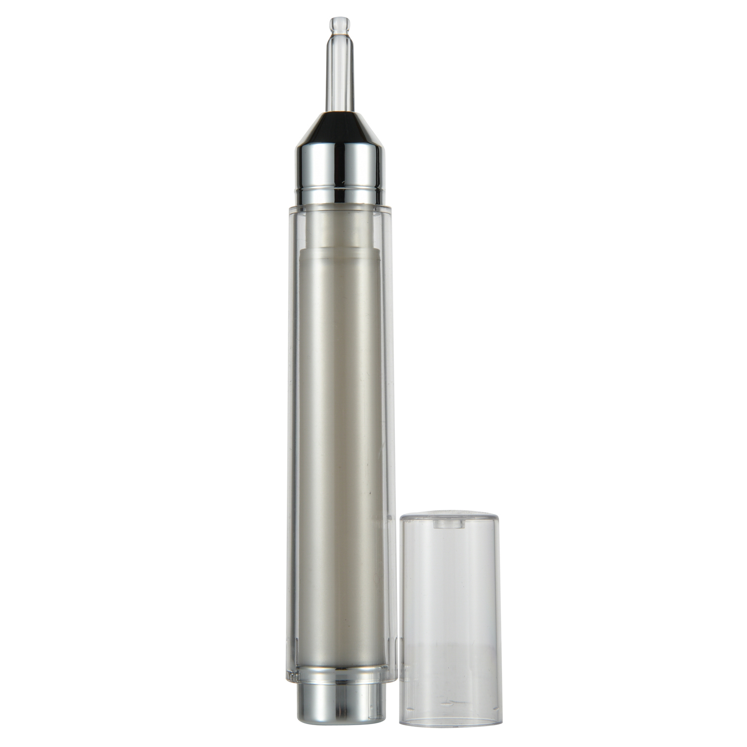 Customized Printing 15ml Syringe Bottle Airless Empty Cosmetic Container PETG Material
