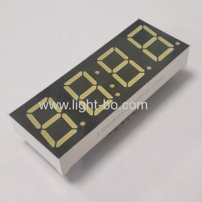 4 Digit 7 Segment LED Clock Display Common anode White 14.2mm for Digital Timer