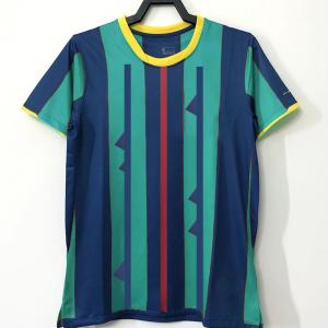 China Blue Red Retro Soccer Jerseys Fabric Retro Football Kits T Shirt Men Soccer Jersey wholesale