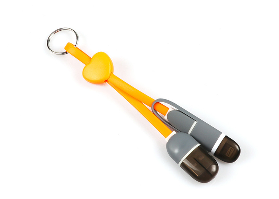 2 In 1 8 Pin Micro High Speed USB Cable , Smartphone USB Extension Wire