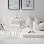 Max 330Lbs Indoor Hanging Rope Chair 7Pounds For Bedroom